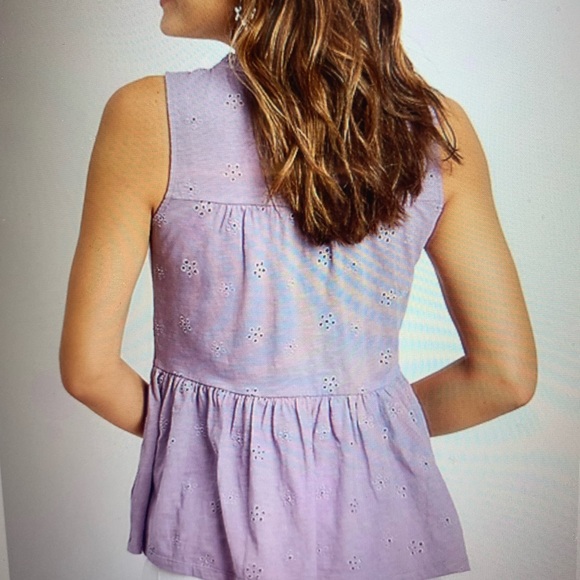 Eyelid Solid Babydoll Tank Top Size XLarge NWOT - Picture 2 of 2